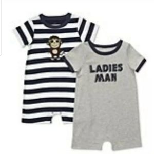 Carter's Two-Pack "LADIES MAN" Romper Set 3 Months